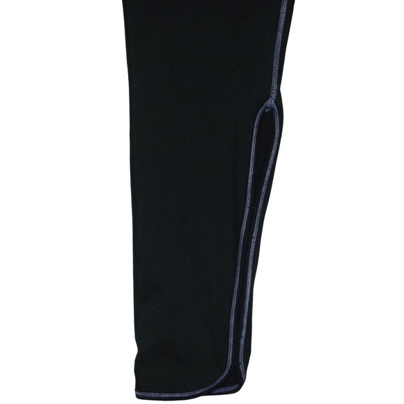 Cato C Active Plus 18/20W x 28" Leggings black purple side leg peekaboo openings - Picture 5 of 8